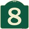 Signmission Sign with Number 8 Heavy-Gauge Aluminum Architectural Sign, 18" x 18", G-1818-22900 A-DES-G-1818-22900 - alternate 1
